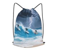 LMNGH Drawstring Backpack Woemn Men Sports Gym Sack Lightweight Drawstring Bags Ocean Beach Cinch Bag Sackpack For Work Swim Travel