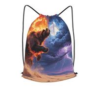 LMNGH Drawstring Backpack Woemn Men Sports Gym Sack Lightweight Drawstring Bags Sun And Moon Cinch Bag Sackpack For Work Swim Travel