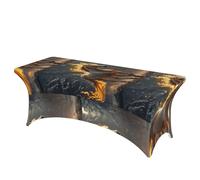 LMNGH Flame Horse Decorative Tablecloth Protector for Wedding, Banquet & Parties6FT Spandex Rectangle Tablecloths, Stretch Washable Table Cloth Wrinkle Free Patio Table Cover