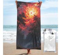 LMNGH Forest Galaxy Starry Bath Towel Super Absorbent Quick Dry Bathroom Towel Sand Free Microfiber Beach Towels for Bathroom, Gym, Spa and Hotel Towel 27.5"x55"