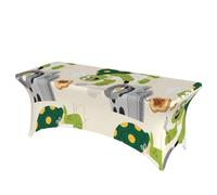 LMNGH Funny Turtle Decorative Tablecloth Protector for Wedding, Banquet & Parties6FT Spandex Rectangle Tablecloths, Stretch Washable Table Cloth Wrinkle Free Patio Table Cover