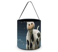 LMNGH Gift Bags with Handle Tote Candy Bags Portable Gift Bucket Beautifully Cow over The Moon Printed Candy Bag Candy Basket Tote