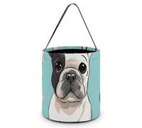 LMNGH Gift Bags with Handle Tote Candy Bags Portable Gift Bucket Beautifully Cute French Bulldog Printed Candy Bag Candy Basket Tote
