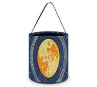 LMNGH Gift Bags with Handle Tote Candy Bags Portable Gift Bucket Beautifully Moon Phase Sun Zodiac Mystic Astrology Printed Candy Bag Candy Basket Tote