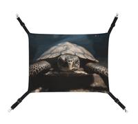 LMNGH Hanging Cat Hammock Cat Breathable Hammock Resting Sleepy Pad Cats Adjustable Animal Tortoise Printed Cat Bed Pet Hammock