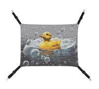 LMNGH Hanging Cat Hammock Cat Breathable Hammock Resting Sleepy Pad Cats Adjustable Bubble Duck Printed Cat Bed Pet Hammock