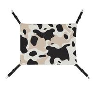 LMNGH Hanging Cat Hammock Cat Breathable Hammock Resting Sleepy Pad Cats Adjustable Cow Spot Printed Cat Bed Pet Hammock