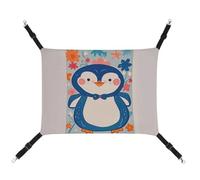 LMNGH Hanging Cat Hammock Cat Breathable Hammock Resting Sleepy Pad Cats Adjustable Cute Penguin Prints Printed Cat Bed Pet Hammock