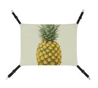 LMNGH Hanging Cat Hammock Cat Breathable Hammock Resting Sleepy Pad Cats Adjustable Fresh Pineapple Printed Cat Bed Pet Hammock
