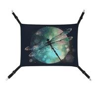 LMNGH Hanging Cat Hammock Cat Breathable Hammock Resting Sleepy Pad Cats Adjustable Galaxy Animal Dragonfly Printed Cat Bed Pet Hammock