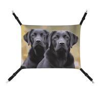 LMNGH Hanging Cat Hammock Cat Breathable Hammock Resting Sleepy Pad Cats Adjustable Labrador Retriever Dog Printed Cat Bed Pet Hammock