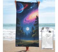 LMNGH Nature Outer Space Galaxy Starry Night Bath Towel Super Absorbent Quick Dry Bathroom Towel Sand Free Microfiber Beach Towels for Bathroom, Gym, Spa and Hotel Towel 27.5"x55"
