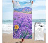 LMNGH Plant Flowers Bath Towel Super Absorbent Quick Dry Bathroom Towel Sand Free Microfiber Beach Towels for Bathroom, Gym, Spa and Hotel Towel 31.5"x63"