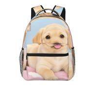 LMNGH Puppy Dog Cute Backpack Waterproof Lightweight Casual Backpack One Size Daypack Travel Laptop Bag For Men Women