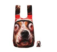 LMNGH red dog Backpack - Lightweight 16L Foldable Hiking Daypack Packable Back Pack Travel Bag Zipper