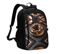 LMNGH Travel Laptop Backpack Business Backpack for Men Women Donut Travel Backpack with USB Charging Port