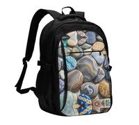 LMNGH Travel Laptop Backpack Business Backpack for Men Women Petoskey Stone Travel Backpack with USB Charging Port