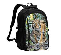 LMNGH Travel Laptop Backpack Business Backpack for Men Women tiger Travel Backpack with USB Charging Port