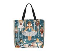 LMNGH Women'S Nutcracker Ballet Xmas Dance Womens Tote Bag Large Reusable Grocery Bags Casual Shoulder Bags For Shopping, Travel, Work Gift For Women