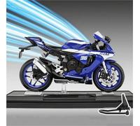 LMNMY Model Toy 1/12 For Y-AMAHA R1M Toy Motorcycle Model Alloy Diecast With Shock Absorption Simulation Scale Toys Gifts(Blue)