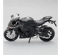 LMNMY Model Toy 1/18 For Y-AMAHA YZF-R1 Alloy&Plastic Motorcycle Toy Collection Gift Computer Desktop Ornaments(Black- Silver)