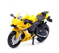 LMNMY Model Toy 1/18 Racing Diecast Motorcycle Model Toy Home Interior Decoration Birthday Present For Y-AMAHA YZF-R1(Yellow)