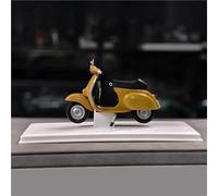 LMNMY Model Toy Alloy Motorcycle Model Mini Moto Series Computer Desktop Ornaments Toy Collection 1/18 For Vespa 125 50R 50N(Yellow)