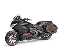 LMNMY Model Toy Motorcycle Alloy Toy Model Gift Collection 1/12 For H-ONDA Gold Wing 2020 Toys Birthday(Black- Silver)