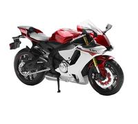 LMNMY Model Toy Motorcycle Model 1/12 For Y-AMAHA YZF-R1 Alloy Diecast Collect Ornaments Toy Present(Black- Silver)