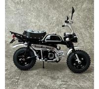 LMNMY Model Toy Motorcycle Model Ornament Birthday Gift 1:12 For H-ONDA For Monkey Z50J 2009 Mini Moto Series(Black- Silver)