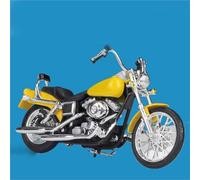 LMNMY Model Toy Ornaments Gifts 1:18 For Harley For Davidson FXDWG For Dyna Wide Glide 2001 Alloy Motorcycle Model Diecast Metal Racing Toy