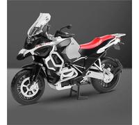 LMNMY Model Toy Toy Birthday Gift 1:12 For BMW R1250 GS Collection Miniature Motorcycle Model(Black- Silver)