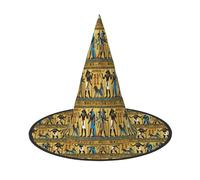 LMNUDS Ancient Egypt Tribe Series Print Halloween Hat Soft Oxford Cloth Halloween Hat For Carnivals Foldable Space Saving Design