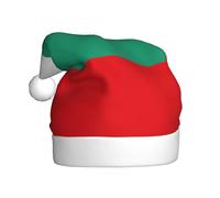 LMNUDS Bulgarian Flag Printing Holiday Plush Unique Stylish Adult Women Men Santa Hat Winter Christmas Hats Xmas Party Caps