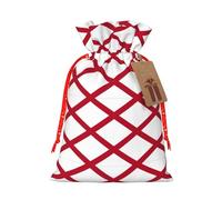 LMNUDS Christmas Bag with Drawstring and Kraft Paper Tag Printed Alabama State Flag 12x17cm for Halloween Gift Wrapping