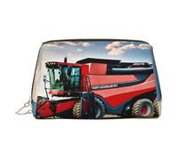 LMNUDS Company Farm Tractor Travel-Ready Toiletry Bag, Compact Makeup Organizer For Women, Gold, One Size