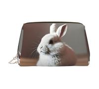 LMNUDS Cry White Rabbit Travel-Ready Toiletry Bag, Compact Makeup Organizer For Women, Gold, One Size