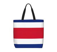 LMNUDS Flag Of Costa Rica Tote Bag For Women, Lightweight One-Shoulder Tote Bag With Inside Pocket Shoulder Bag Handbag, Black, One Size