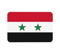 LMNUDS Flag of The Syrian Arab Republic Printing Bath Mat Diatomaceous Earth Shower Mat,Non-Slip for Bathroom Floor,Compact Design,23.6 X 15.7in
