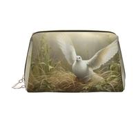 LMNUDS Grass And Dove Travel-Ready Toiletry Bag, Compact Makeup Organizer For Women, Gold, One Size