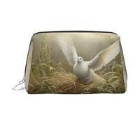 LMNUDS Grass And Dove Travel-Ready Toiletry Bag, Compact Makeup Organizer For Women, Silver, One Size
