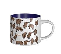 LMNUDS Kiwi Birds Cute Printing Large-Capacity Ceramic Mugs Functional Cups For Home Office Sleek Design Comfort Grip Handle