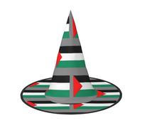 LMNUDS Palestine Flag Print Halloween Hat Soft Oxford Cloth Halloween Hat For Carnivals Foldable Space Saving Design