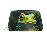 LMNUDS Peace Frog Tree Travel-Ready Toiletry Bag, Compact Makeup Organizer For Women, Silver, One Size