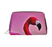 LMNUDS Pink Flamingo Pattern Travel-Ready Toiletry Bag, Compact Makeup Organizer For Women