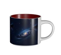 LMNUDS Universe Milky Way Galaxy Printing Large-Capacity Ceramic Mugs Functional Cups For Home Office Sleek Design Comfort Grip Handle