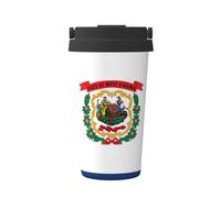 LMNUDS West Virginia State Flag Printing Insulated Coffee Mug,Leakproof,Stainless Steel Coffee Mug For Office Travel,Outdoor,Gifts,Home