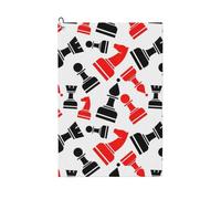 LMNvbz Chess Pattern Print Golf Towel Microfiber With Carabiner Clip, Waffle Pattern, Absorbent And Portable, For Men And Women