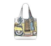 LMNvbz Happy Campers Print Storage Bag With A Drawstring Backpack