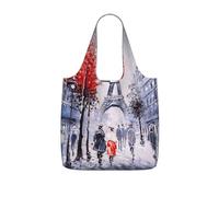LMNvbz Paris City Tree Eiffel Tower Art Print Storage Bag With A Drawstring Backpack